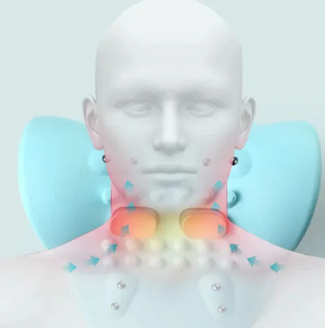 Neck Massager Pillow, Portable Neck Stretcher with Heat
