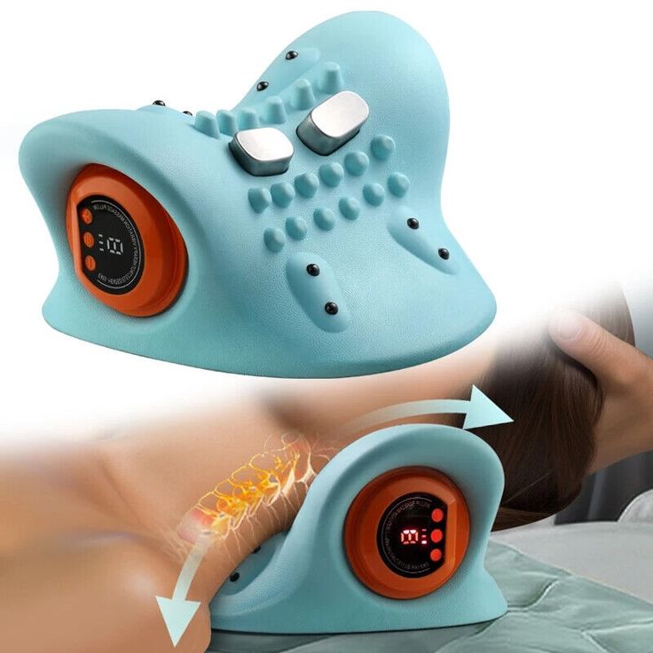 Neck Massager Pillow, Portable Neck Stretcher with Heat