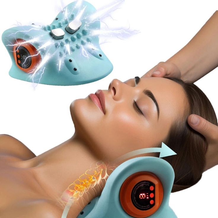 Neck Massager Pillow, Portable Neck Stretcher with Heat