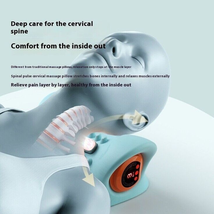 Neck Massager Pillow, Portable Neck Stretcher with Heat