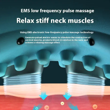 Neck Massager Pillow, Portable Neck Stretcher with Heat